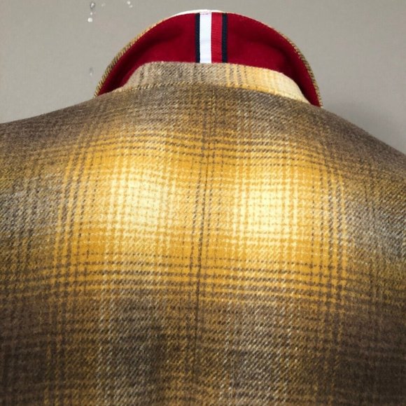 Tommy Hilfiger NWOT Designer Wool Blend Shadow Plaid Sz 6 Knee Length Coat - Picture 5 of 13